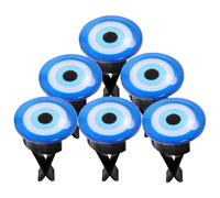CHILDWEET 6piezas Clips Decorativos Para Ventilación De Automóvil Diseño De Ojo Maligno Accesorios De Aromaterapia Para Interior Del Coche Clips Ligeros y Compactos Para Decoración De