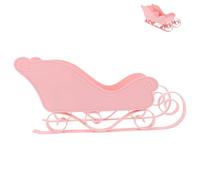 CHILDWEET Adorno Navideño De Sleigh para Árbol De Navidad Decoración De Escena De Fiesta Miniatura De Renos y Papá Noel Accesorio Festivo para Hogar y Oficina