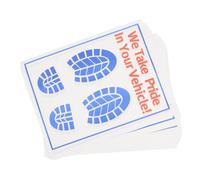 CHILDWEET Alfombrillas Desechables para Coche de Papel, 40 Hojas de Color Claro, Protección Interior Vehículo, Alfombrillas para Pies Resistentes y Prácticas para Mantenimiento y Reparación