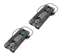 CHILDWEET Almohadilla Soporte de Enfriamiento para Computadora Portátil Doble Ventilador USB, Plegable y Silenciosa Negro Abs Celebración Verano 2piezas para Laptop