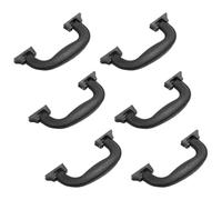 CHILDWEET Asas de Plástico Negro Plegables para Maletas, Manijas de Repuesto Grandes 6 Piezas, Accesorio Versátil para Bolsos y Equipaje de Viaje, Empuñaduras Resistentes y Fáciles de