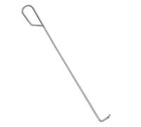 CHILDWEET Atizador de Chimenea Acero Inoxidable, Gancho Metálico para Colgar Utensilios de Barbacoa, Gancho Multiusos para Fogatas y Cocina Exterior, Accesorio Resistente para Chimenea, 1