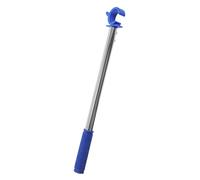 CHILDWEET Barra de Apertura de Ventanas Varilla de Empuje y Tracción para Persianas Gancho en Forma de C Acero Inoxidable y Plástico Azul 18 Pulgadas Antideslizante para Ventanas Abatibles