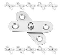 CHILDWEET Bisagras de Pivote para Puerta y Bisagras Invisibles, 24 Piezas de Acero Inoxidable, Desmontables, para Armarios de Cocina y Muebles Plegables
