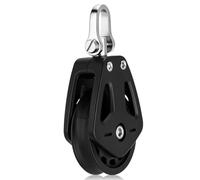 CHILDWEET Bloque de Cojinete de Polea Simple Rodillo de Nailon y Acero Inoxidable, Polea Giratoria Resistente al Desgaste para Cuerda en Uso Interior y Exterior Estilo Varios Estilos