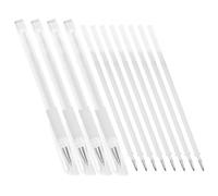 CHILDWEET Bolígrafo de Belleza Blanco, Marcador Cosmético, Herramienta de Mapeo de Posición 4 Lápices y 8 Recambios, Suministros Profesionales para Maquillaje, 12 Piezas