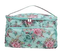 CHILDWEET Bolsa Labores Crochet de Almacenamiento para Hilo de Lana Forma Cuadrada y Resistente de Tela Oxford, Organizador Adecuado para Viajes y Uso en Casa