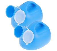 CHILDWEET Botella para Pacientes 2l Tapa Plástico Seguro Color Azul 2 Unidades Urinario Portátil para Hombres Ancianos Uso Doméstico Recipiente de Orina para Color