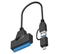 CHILDWEET Cable Convertidor Tipo C a Interfaz Serial Uso Fácil Cable de Alta Velocidad Material Pvc y Cobre, Color Negro y Transferencia de Datos Rápida para Disco Duro para Profesionales