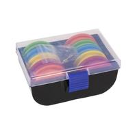 CHILDWEET Caja Señuelos Pesca con Bobinadora de Línea de Pesca Profesional de Eva para Proteger Dedos y Almacenar Aparejos Color