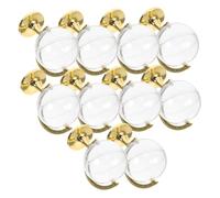 CHILDWEET Cajas De 10 Piezas Cajas De Pastel De Boda Para Invitados Globo Casarse Dama De Honor Favor Tratar Para Plástica Fiesta Decorativo Nupcial Ver Golden