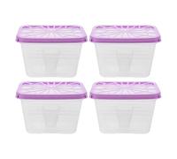 CHILDWEET Cajas de Plástico para Absorber Humedad 4 Unidades Reutilizables, Contenedores Vacíos para Armarios y Gabinetes, Ideales para Almacenamiento en Interiores