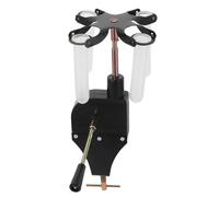 CHILDWEET Centrífuga Manual de Mano para Laboratorio Escolar, Soporte para Tubos de Ensayo, Compacta y Portátil, Instrumento de Enseñanza para Química y Física, Negra, Uso en Experimentos