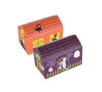 CHILDWEET Chocolate 20 Piezas bolsas de regalo cajas de golosinas de halloween cajas de regalo recipientes para alimentos pumpkin pail cubo de dulces de halloween boda telaraña