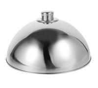 CHILDWEET Cubierta para Mantener Sándwiches y Aves de Acero Inoxidable para Alimentos Redonda Plateada para Mantener Sándwiches y Aves, Adecuado para Cocina Interior y Patio Trasero