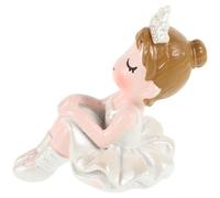 CHILDWEET Decoración para Pastel de Bailarinas de Resina Rosa Fucsia, Adorno para Tarta Cumpleaños Niña, Figura Decorativa para Fiestas y Showers, Accesorio para Repostería Temática Ballet