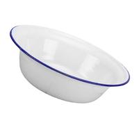 CHILDWEET Deep Vintage Enamel Dish Sturdy Baking Bowl Oven-safe Enameled Basin For Mixing Roasting And Large Portions Cooking