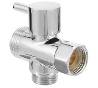 CHILDWEET Desviador en T de 3 Vías para Cabezal de Ducha y Grifo, Material de Cobre, Uso en Ducha de Mano Montada en Pared, Filtro de Agua para Baño, Compatible con Válvula Termostática,