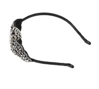 CHILDWEET Diadema Vintage Gemas de Imitación para Mujer, Tocado Elegante de Resina Negra, Accesorio Delicado para Bodas y Cumpleaños Varios estilos