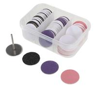 CHILDWEET Discos de Lijado para Pedicura Pies Papel de Lija, Fácil de Instalar, para Eliminar Durezas y Callos en Casa, 1 Caja
