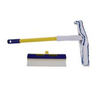 CHILDWEET Escobilla de Microfibra para Coche 30 Cm, Kit de Limpieza para Ventanas y Puertas de Vidrio, Paño Reutilizable Azul y para Lavado y Detallado de Automóviles