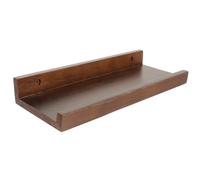 CHILDWEET Estante Flotante de Pared de Madera con Borde, Marrón, Compacto | Montaje en Pared, Estilo Rústico y Minimalista, para Cocina y Entrada, Incluye Hardware E Instrucciones