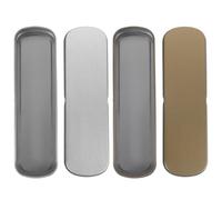 CHILDWEET Estuche de Metal para lápices, 2 Piezas, Caja vacía, pequeño y portátil, para útiles Escolares y brochas de Maquillaje
