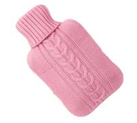 CHILDWEET Funda de Punto Rosa Adecuado como Obsequio Cálido y Cómodo para Bolsa de Agua Caliente de 1l, Protege la Epidermis y Evita Contacto Directo con Caucho