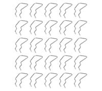 CHILDWEET Gancho para Expositor de Acero Inoxidable, Gancho Simple Sola Clavija, 25 Piezas para Tablero Perforado, Soporte Resistente para Taller Mecánico y Organización Industrial