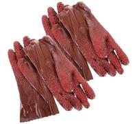 CHILDWEET Guantes Multifuncionales de Limpieza 2 Pares PVC Reutilizables Antideslizantes Forma Serpiente Impermeables para Desagües y Tuberías para Profesionales de Plomería