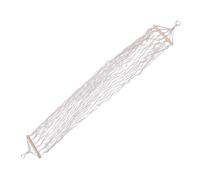 CHILDWEET Hamaca Colgante para Exteriores de Algodón y Madera Beige, Resistente a Deformaciones y Roturas, Adecuado para Jardín y Relajación en Casa