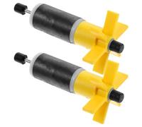 CHILDWEET Impulsor con eje para bomba sumergible, pack de 2, rotor de repuesto para bomba de agua, compatible con filtros de peceras, funcionamiento silencioso y ahorro de energía