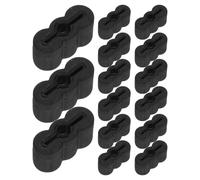 CHILDWEET Kit de 20 Accesorios para Guías de Cajón de Goma Negra, Tope Anticaída Clip de Retención, Fácil Instalación para Mantenimiento y Mejoras de Muebles