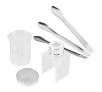 CHILDWEET Kit Reparación y Fabricación de Barra de Labios DIY con Molde de Silicona Medidores Graduados Cucharas para Maquillaje Cera y Herramientas para Restaurar y Personalizar Barras de