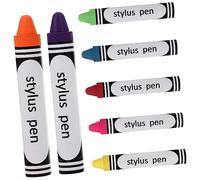 CHILDWEET Lápices Ópticos Capacitivos y Cuerpo de Metal Set de 7 Bolígrafos Livianos Punta de Silicona para Escribir y Dibujar en Pantalla para Teléfonos y Tabletas