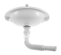 CHILDWEET Lavabo de esquina para baño, lavabo de pared pequeño, mini lavabo de plástico blanco, ahorra espacio y fácil de limpiar para baños pequeños y porches