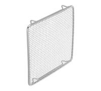 CHILDWEET Malla Metálica Cuadrada de Acero Inoxidable con Patas para Barbacoa, Resistente a Altas Temperaturas, Adecuado para Asar Verduras y Carnes en Camping y Exteriores