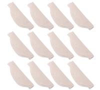 CHILDWEET Paños de Algodón Reutilizables de 36 Cm Redondos para Vapor 12 Piezas Beige, Fuertes y Aptos para Cocinar Bollos al Vapor y Dim Sum
