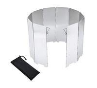 CHILDWEET Pantallas para Estufas de Camping de Aluminio Portátil, 10 Placas Cortavientos para Cocina al Aire Libre, Ideales para Senderismo y Camping Color Aleatorio