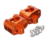 CHILDWEET Par elevador de barra de aluminio adaptador universal soporte de coche bigote daliniano barra de grasa abrazadera de barra motocicleta Alfombra antideslizante GPS