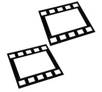 CHILDWEET Pegatinas de Pared Marco Negro 2piezas para Decoración de Sala de Estar y Dormitorio, Papel Tapiz Creativo para Mostrar Fotos y Dibujos Infantiles