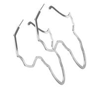 CHILDWEET Pendientes Exagerados De Mujer Diseño De Mapa Africano, Color Dorado, Material Metálico Ligero, Joyas Para Orejas, Accesorios Para Fiestas y Eventos, Talla Única