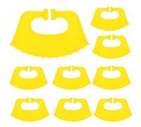 CHILDWEET Pinzas Nasales de Plástico para Terneros 10 Piezas, Accesorio Seguro y Delicado para Destete de Ganado, Color Amarillo, Material Pp, Adecuado para Uso Agrícola y Ganadero