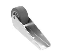 CHILDWEET Polea para Puerta Corredera de Madera 1,6 Resistente Galvanizada Antióxido Rueda Direccional para Herrajes de Armario y Puerta de Granero Uso Jardín y Mobiliario