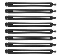 CHILDWEET Porta Palillos Pelo Negro de Resina 8piezas Diseño Ajustable y Estilo Elegante para Kits de Peluquería y Recogidos Simples
