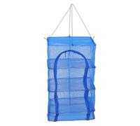CHILDWEET Red de Secado Colgante Plegable 4 Capas 35x35x65 Cm, Malla Resistente para Pescado, Frutas y Verduras, Tendedero Multifuncional para Cocina y Exterior