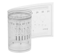 CHILDWEET Regla de Calibración de Grietas Doble Cara 0,15 Mm Grosor, Plástico Resistente Transparente, Tarjeta de Medición para Detección de Fallas y Medición de Ancho de Grietas