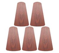 CHILDWEET Repuestos de Aspas de Ventilador de Techo de Madera para Interiores, 5 Piezas de Plástico Marrón, Compatible y Silencioso, Adecuado para Celebracion Verano