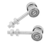 CHILDWEET Rueda Puerta Corredera de Aleación Doble Rodamiento para Puertas Simples y Armarios, Suave y Posicionamiento Preciso, Pack de 2 Piezas