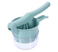 CHILDWEET Secadora de Verduras y Frutas Manual de Plástico con Diseño de Prensa de Mano para Eliminar Agua en Casa o Tienda con Depósito de Jugo Verde Color Aleatorio